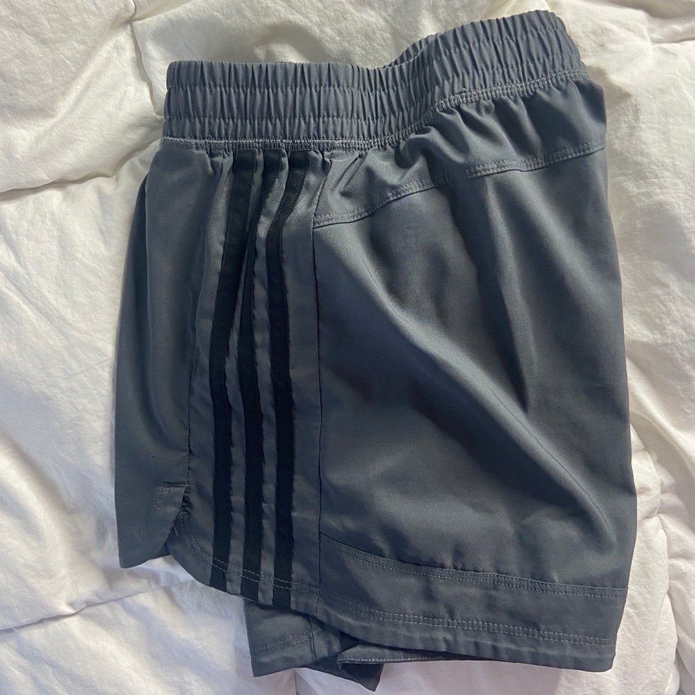 Grey adidas shorts